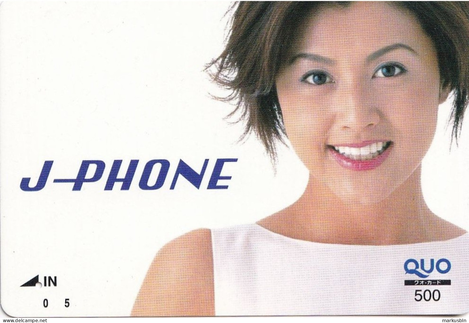 Japan Prepaid Quo Card 500 - Woman J-Phone - Japón