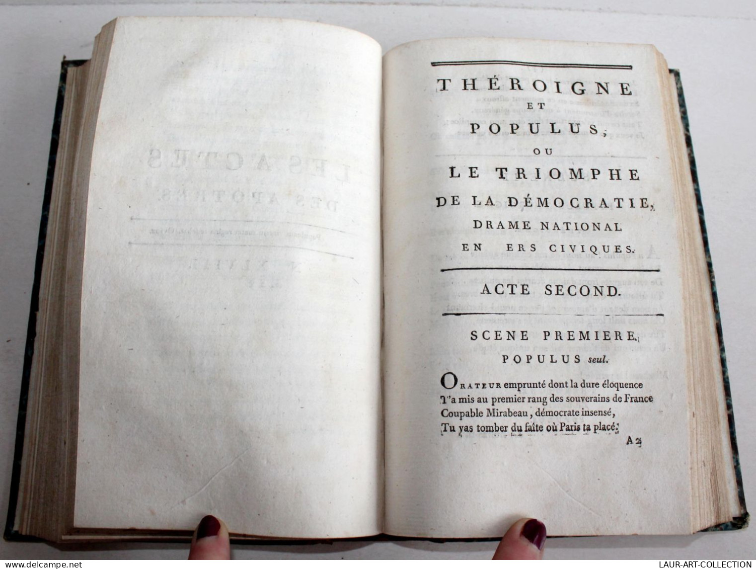 LES ACTES DES APOTRES DU JOUR DE PURIFICATIONS AU MI CAREME 1792 VERSION SECONDE / ANCIEN LIVRE XVIIIe SIECLE (2603.148)