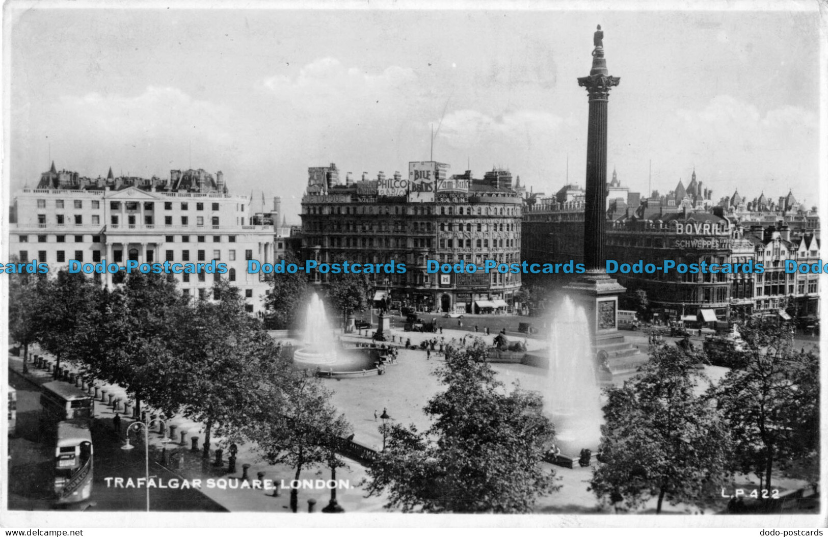 R087035 Trafalgar Square. London. Lansdowne Publishing. RP. 1955 - Autres & Non Classés