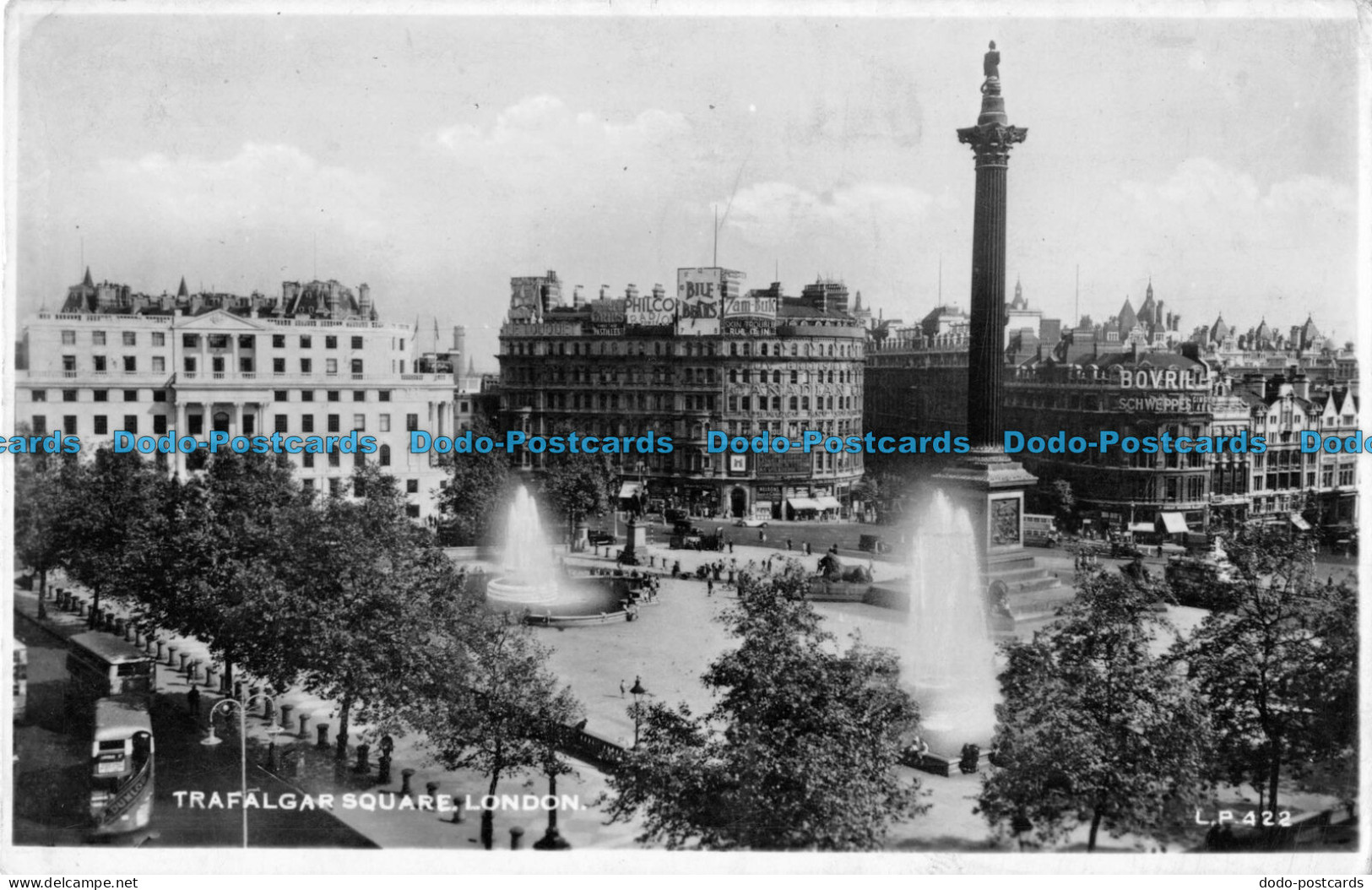 R087035 Trafalgar Square. London. Lansdowne Publishing. RP. 1955 - Sonstige & Ohne Zuordnung