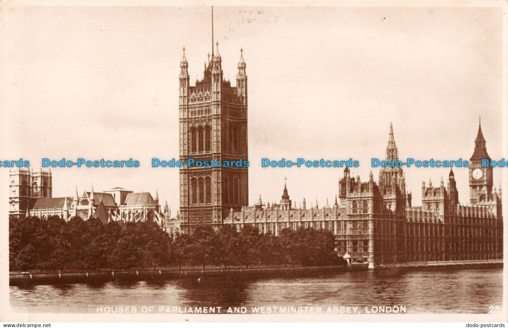 R087037 Houses Of Parliament And Westminster Abbey. London. Excel Series. RP - Sonstige & Ohne Zuordnung