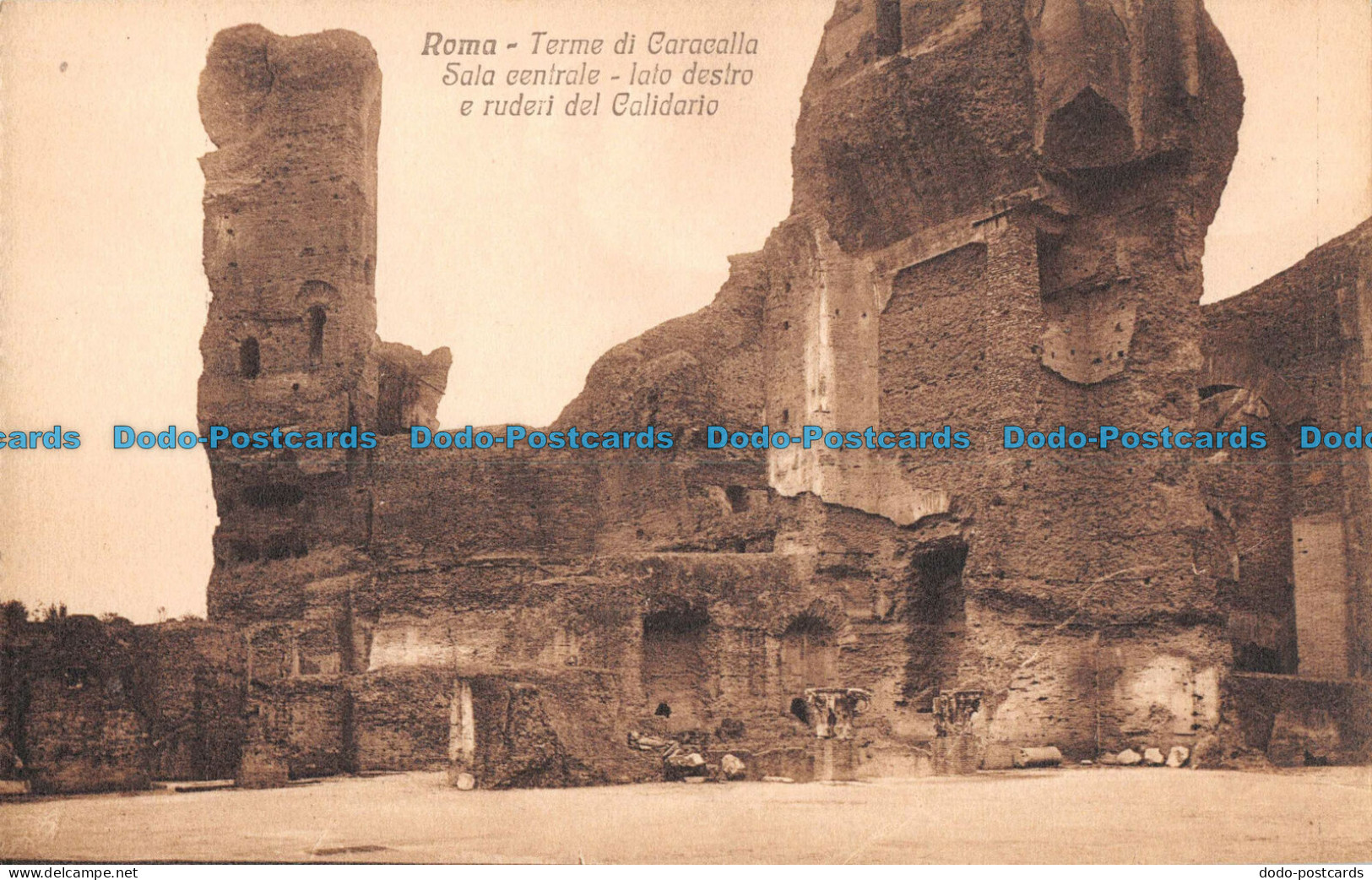 R088255 Roma. Terme Di Caracalla Sala Centrale. Lato Destro E Ruderi Del Calidar - Wereld