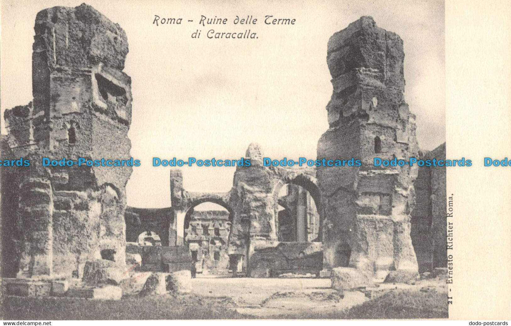 R088257 Roma. Ruine Delle Terme Di Caracalla. Ernesto Richter - Wereld