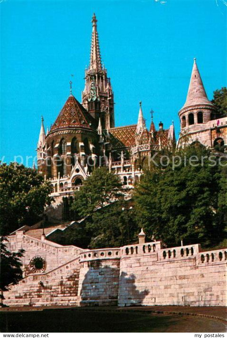 72925380 Budapest Matyas Templom A Halaszbastyaval Matthiaskirche Fischerbastei  - Hongrie