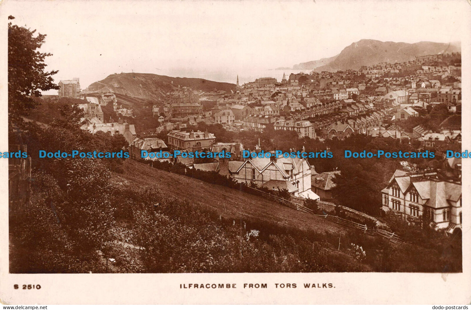 R088692 Ilfracombe From Tors Walks. Kingsway Real Photo Series - World