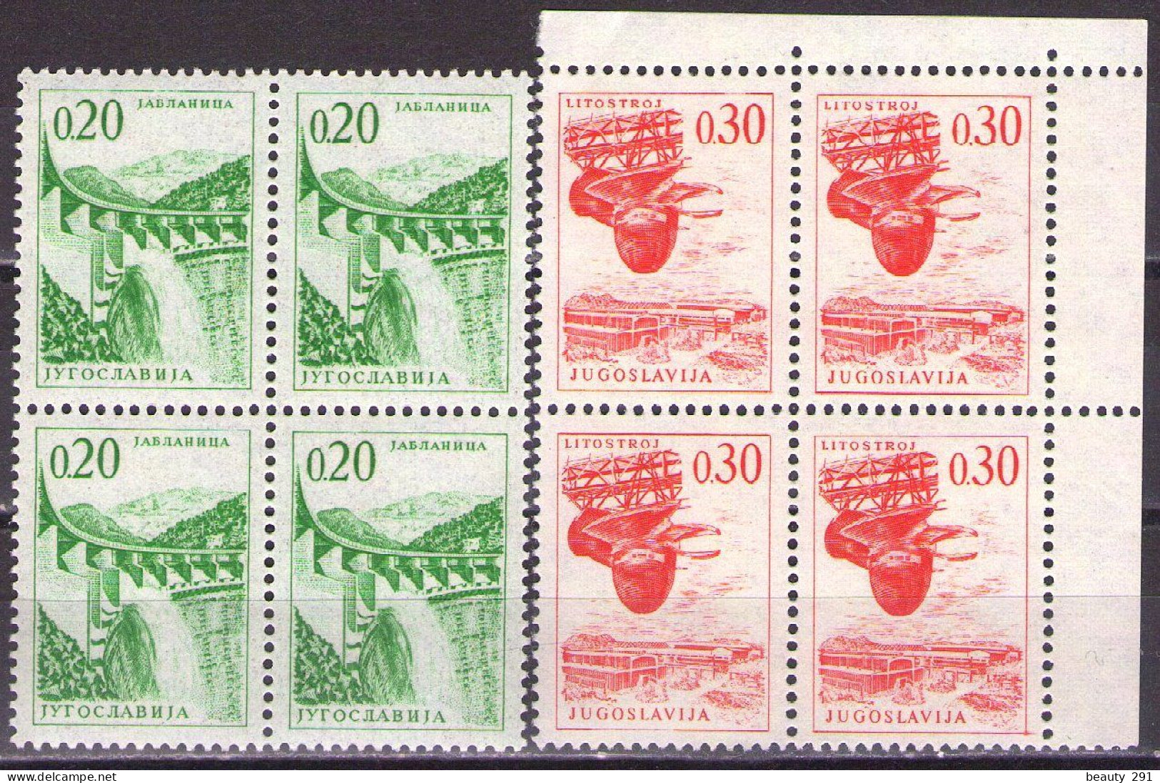 Yugoslavia 1966 - Definitive - Mi 1155-1156 - MNH**VF - Nuevos