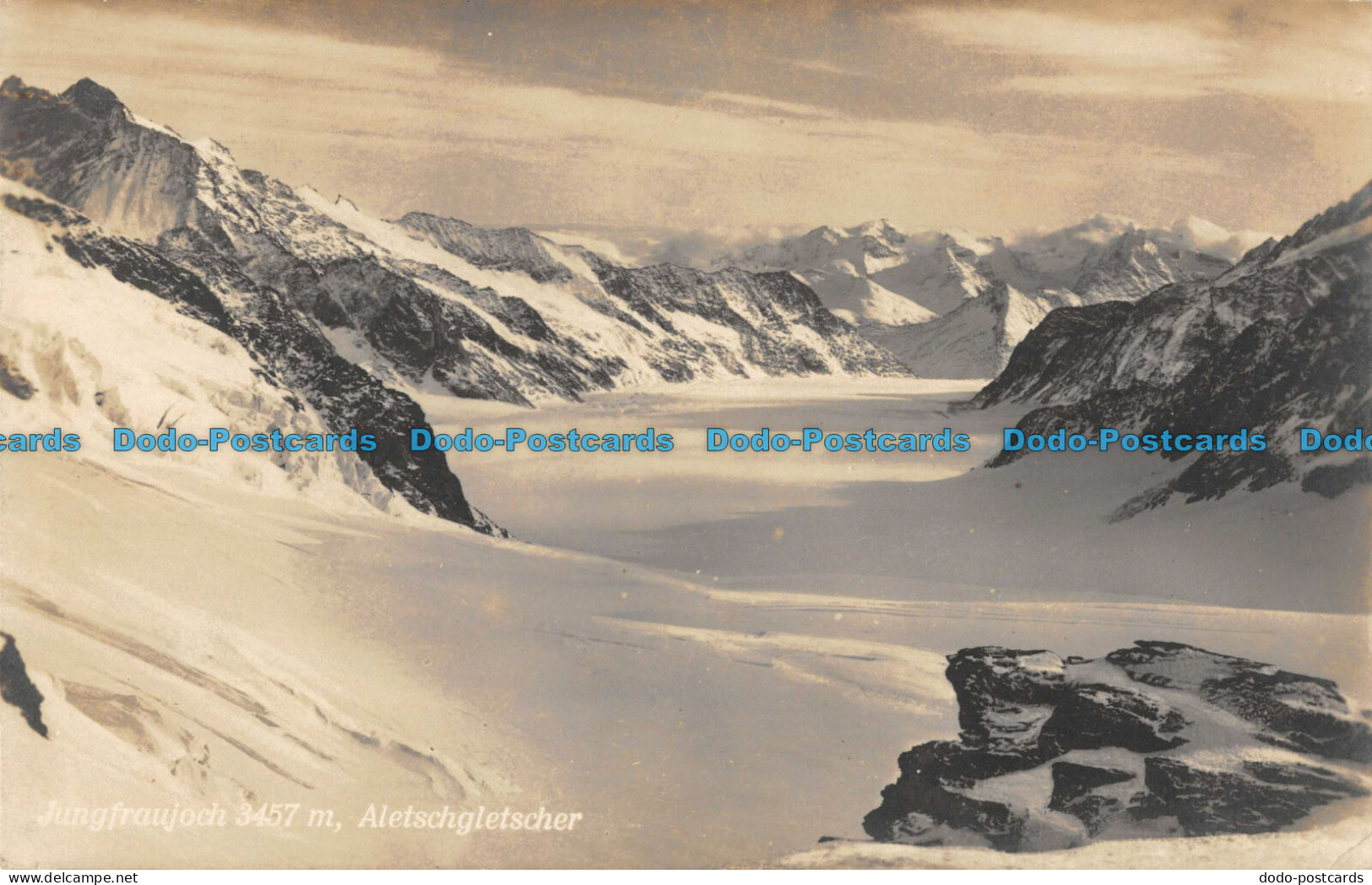 R087710 Jungfraujoch. Aletschgletscher. Sehild Bichael. 1922 - World