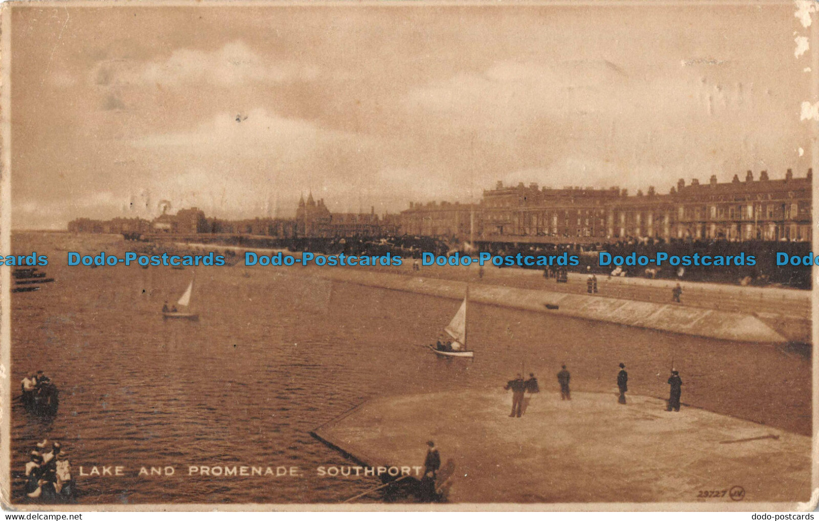 R088277 Lake And Promenade. Southport. Valentines Selectype Series. British Manu - World