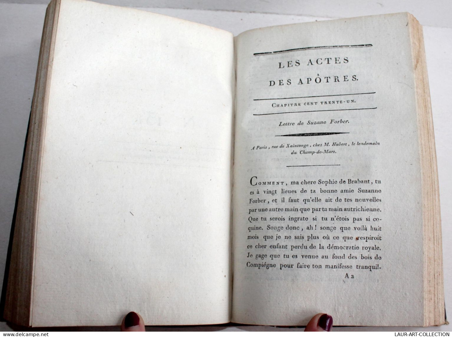 LES ACTES DES APOTRES DE LA TRINITE, FINIS A L'ASSOMPTION 1792 VERSION CINQUIEME / ANCIEN LIVRE XVIIIe SIECLE (2603.151) - 1701-1800