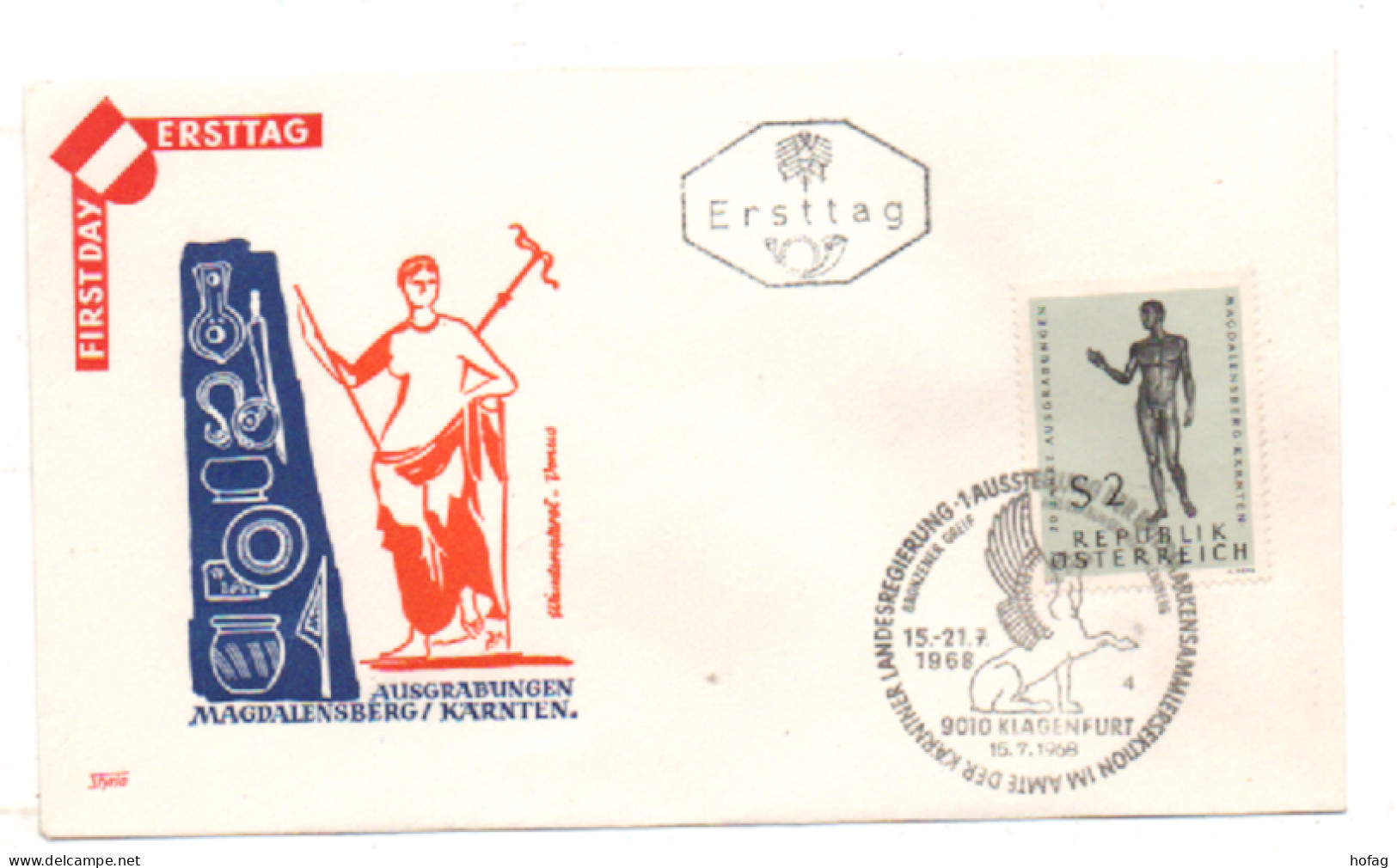 Österreich 1968 MiNr.: 1268 Ersttag Magdalenensberg Austria FDC Scott: 816 YT: 1099 Sg: 1524 - FDC