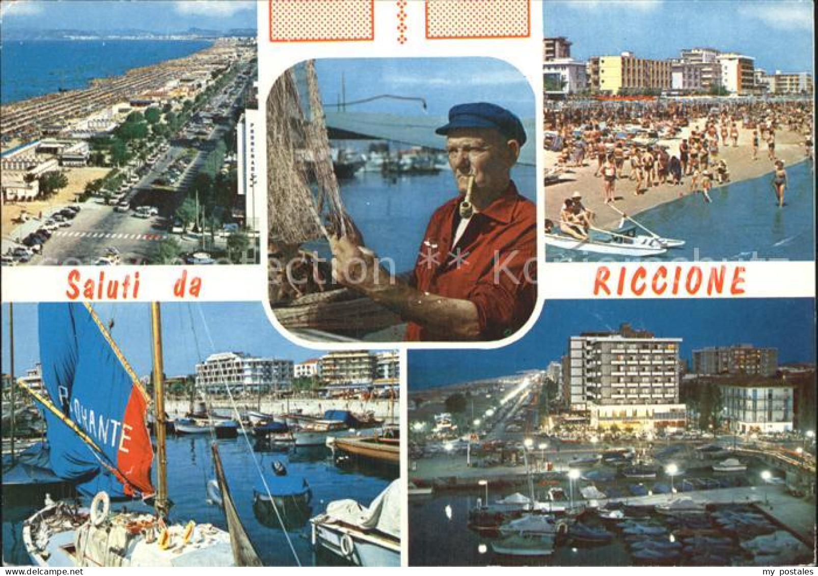 72923153 Riccione Strand Hotels Hafen Fischkutter Fischer Riccione - Autres & Non Classés