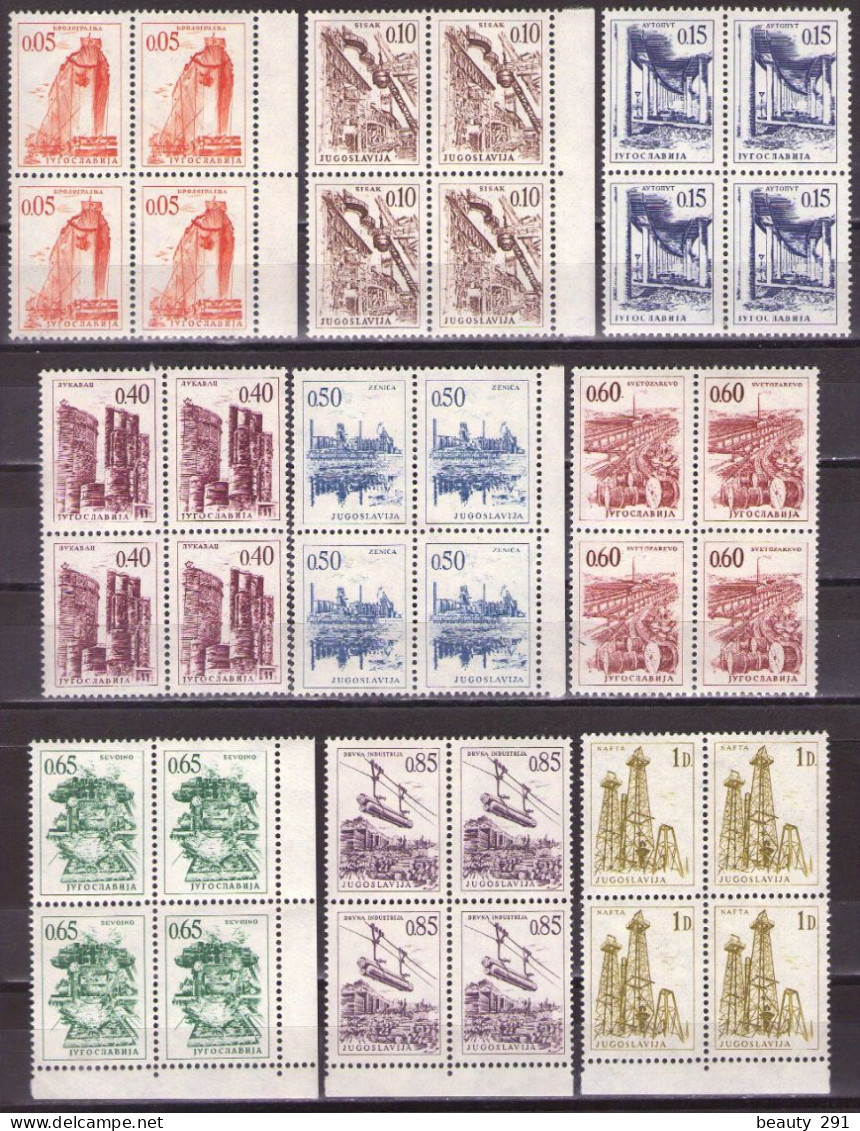 Yugoslavia 1966 - Definitive - Mi 1164 -1172 - MNH**VF - Unused Stamps