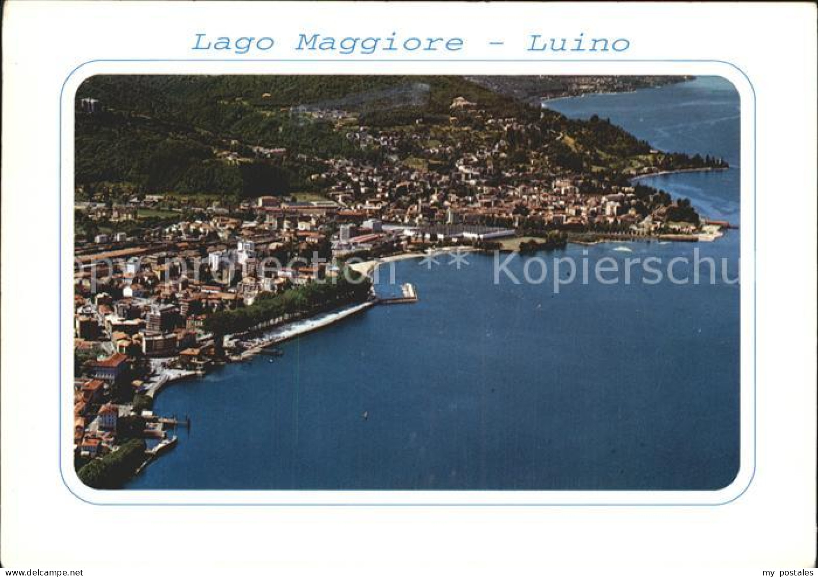 72923131 Luino Fliegeraufnahme Lago Maggiore - Autres & Non Classés