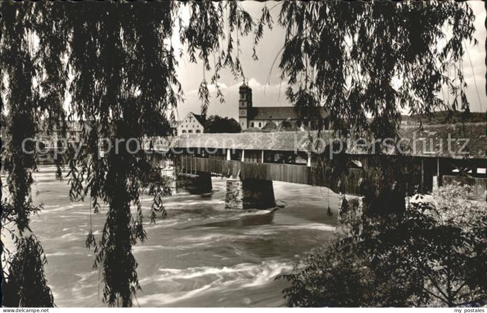 72922906 Bad Saeckingen Holzbruecke Fridolinsmuenster Bad Saeckingen - Bad Säckingen