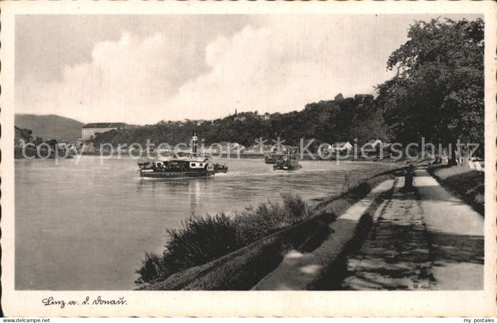 72922887 Linz Donau Seitenraddampfer  Linz - Andere & Zonder Classificatie