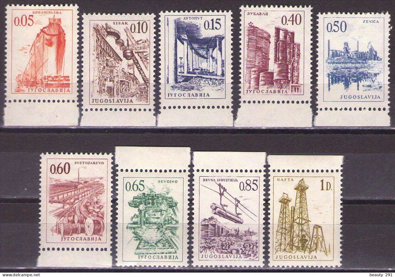 Yugoslavia 1966 - Definitive - Mi 1164 -1172 - MNH**VF - Unused Stamps