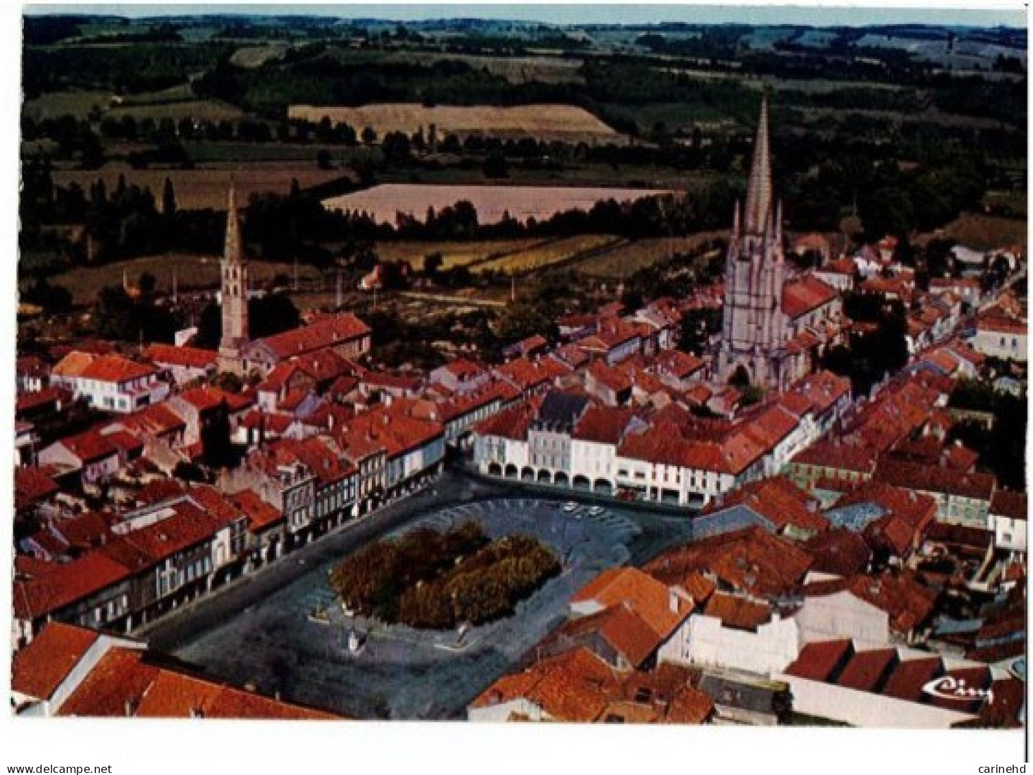 MARCIAC VUE GENERALE AERIENNE - Autres & Non Classés