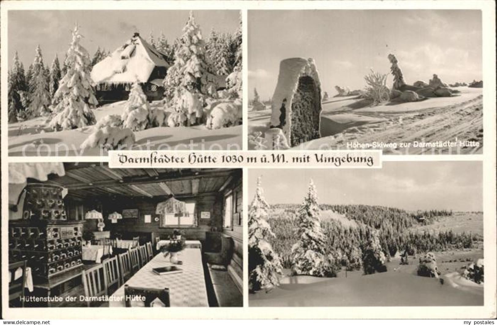 72922205 Darmstaedter Huette Winteridyll Hoehenskiweg Huettenstube Panorama Darm - Autres & Non Classés