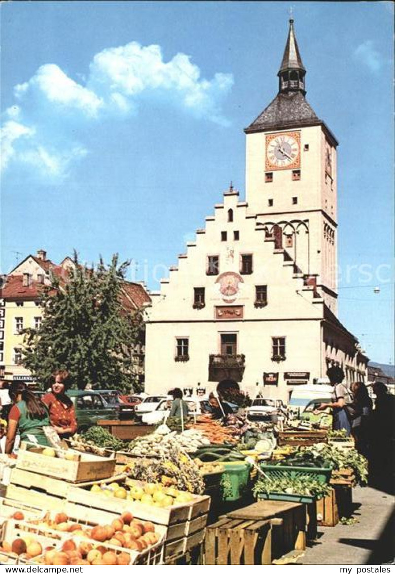 72922128 Deggendorf Donau Rathaus Und Markt Deggendorf - Deggendorf