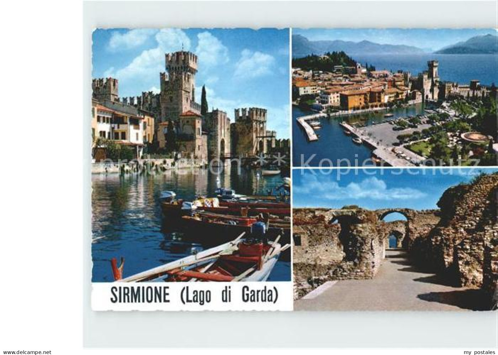 72921989 Sirmione Lago Di Garda Hafen Burg  Sirmione Lago Di Garda - Sonstige & Ohne Zuordnung