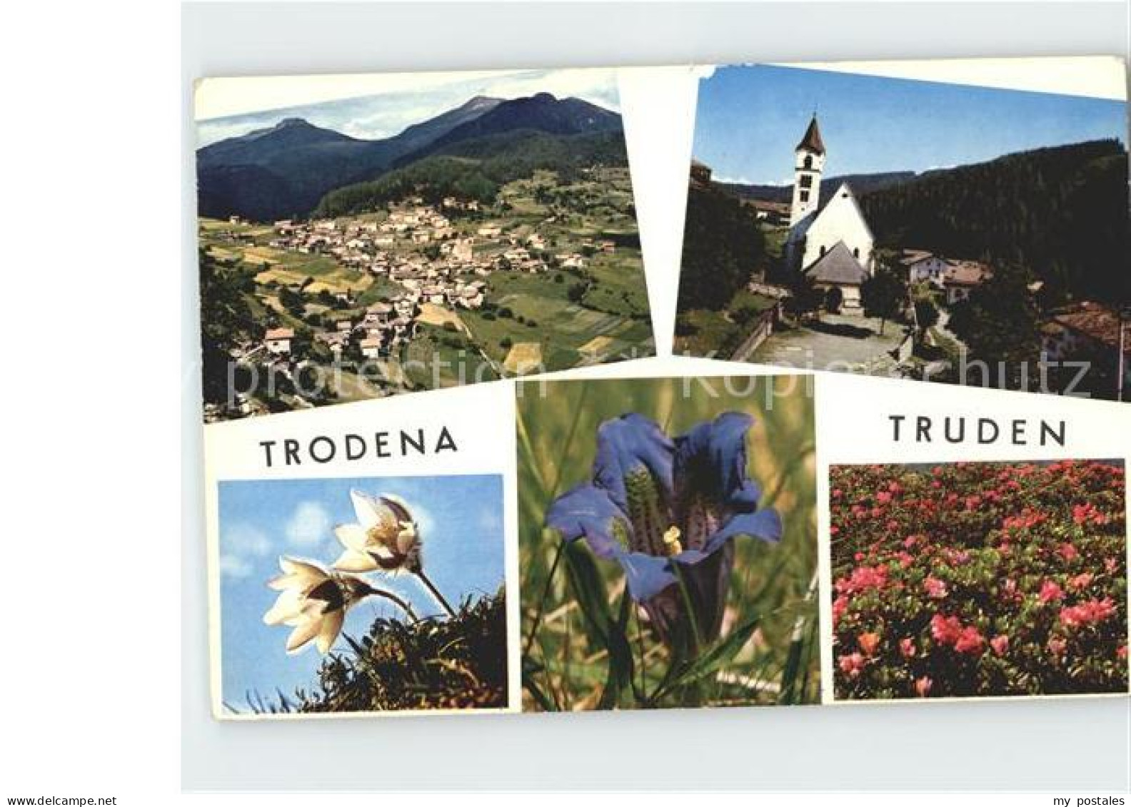 72921710 Truden Trodena Suedtirol Kirche Blumen  Truden Trodena Suedtirol - Autres & Non Classés