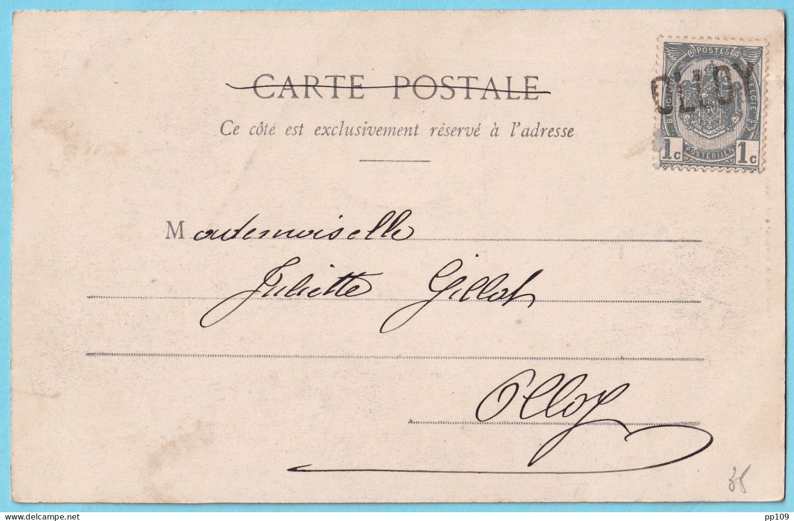 CP Griffe à L'arrivée (?) De OLLOY  - R - Linear Postmarks