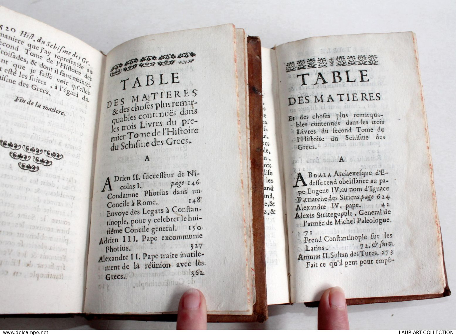 RARE EO! HISTOIRE DU SCHISME DES GRECS Par MAIMBOURG 1677 MABRE CRAMOISY, T1+2/2 / ANCIEN LIVRE ART XVIIe (2603.166) - Tot De 18de Eeuw