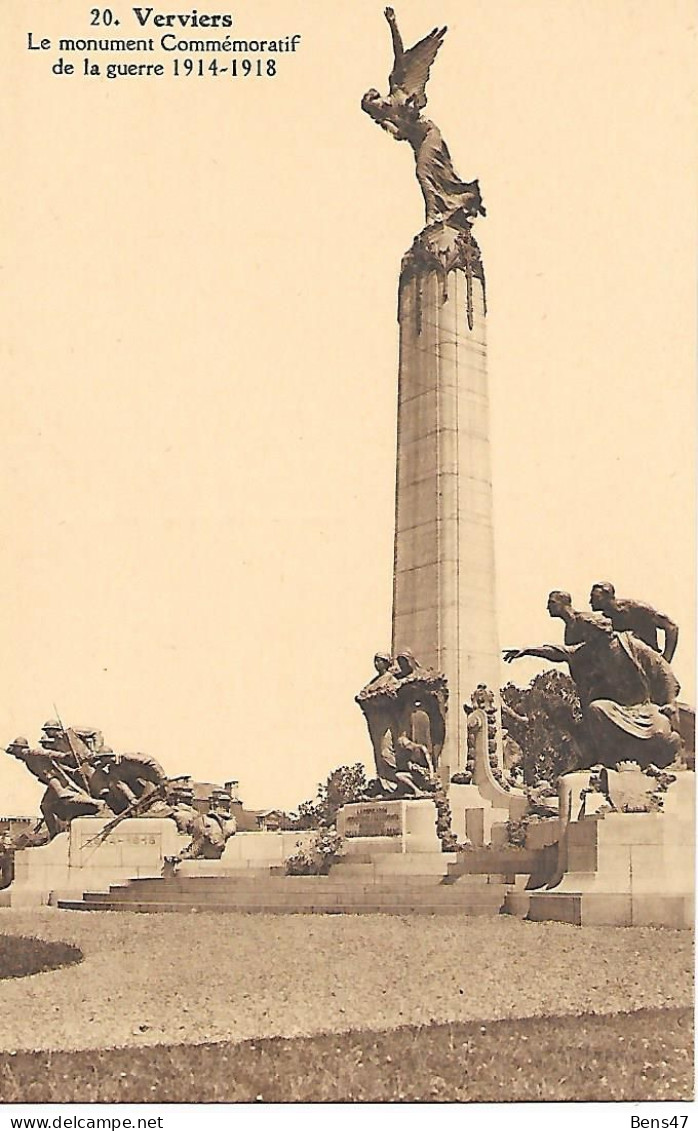 Verviers Le Monument Commémoratif De La Guerre 1914-1918 - Verviers