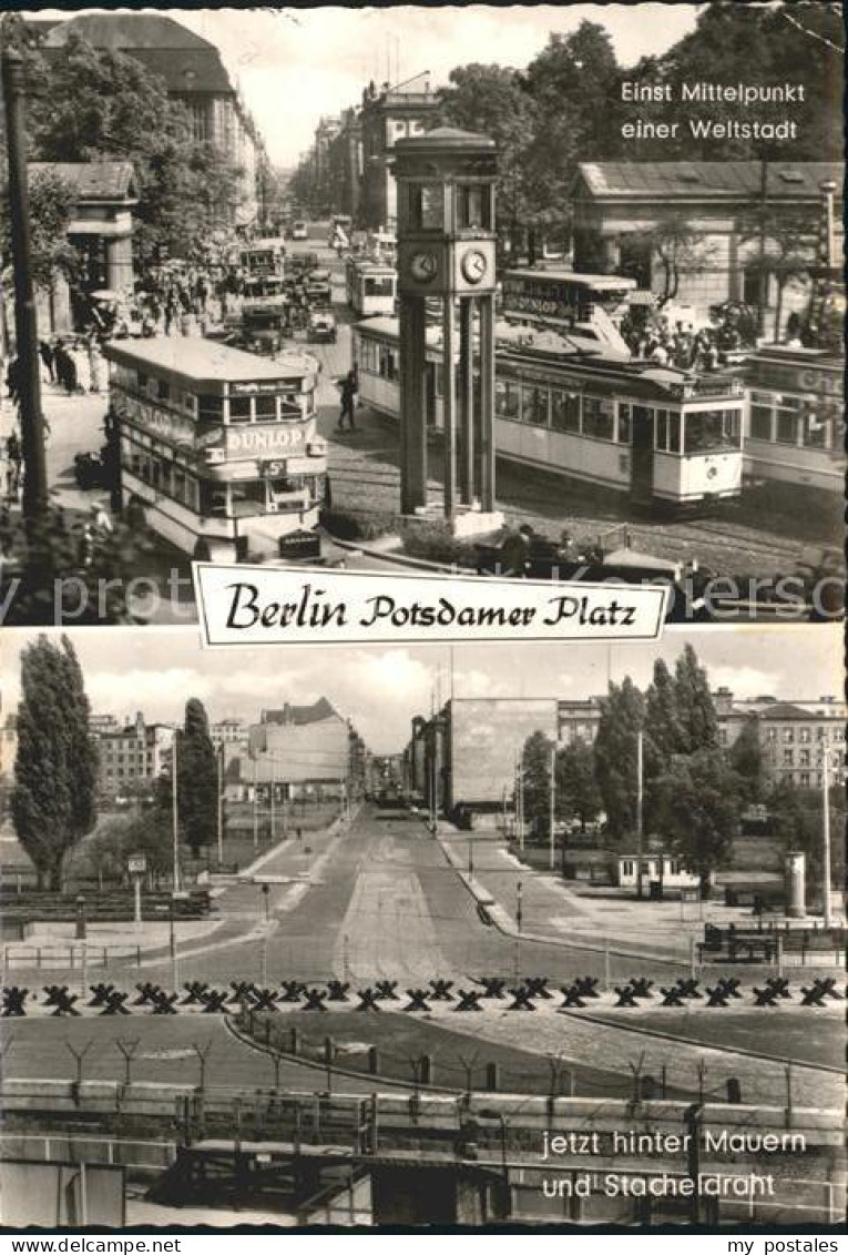 72921503 Berlin Potsdamer Platz Vor Und Nach Dem Mauerbau Berlin - Altri & Non Classificati