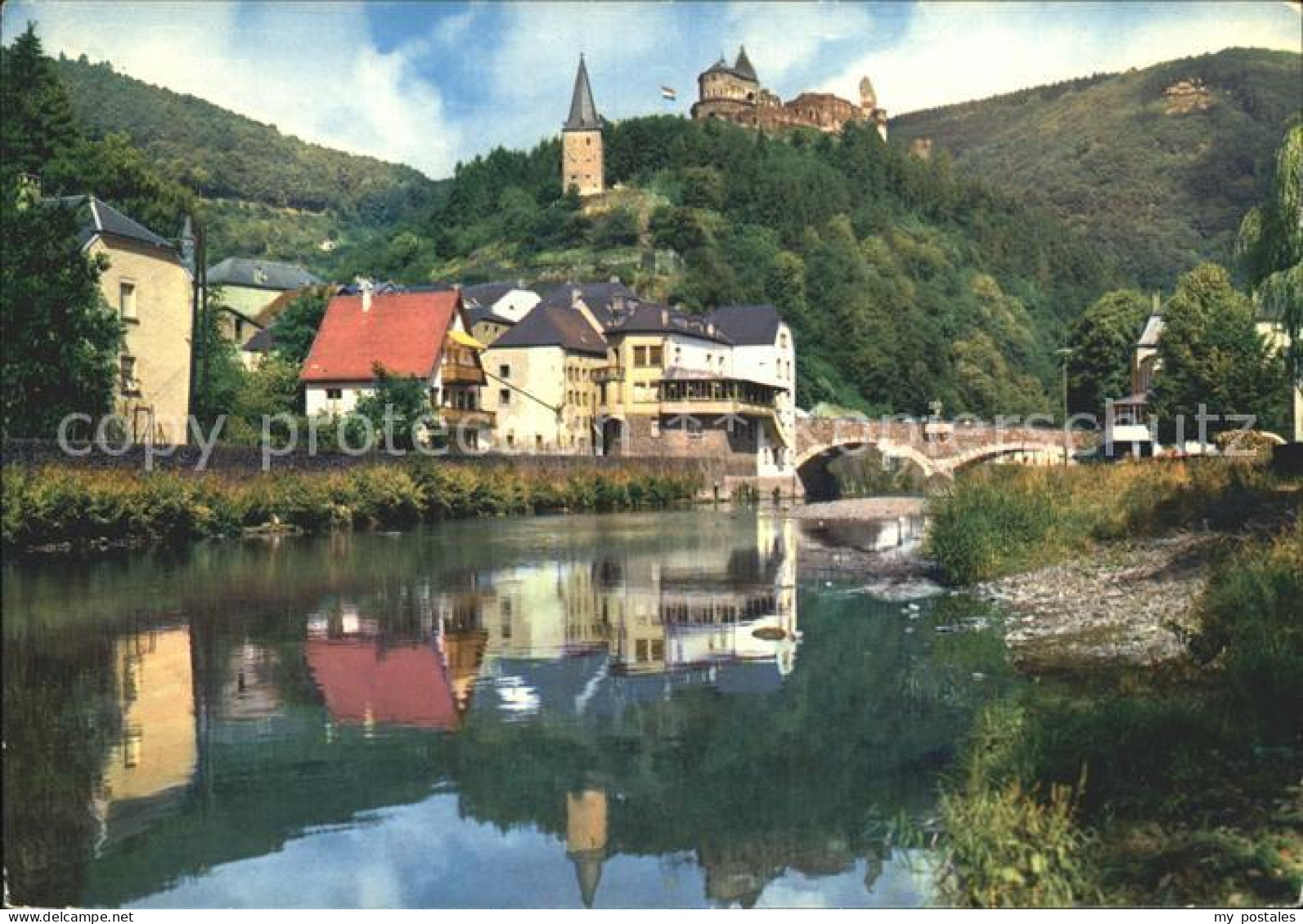 72921477 Vianden Le Chateau Hockelstour Et Pont De L'Our - Autres & Non Classés