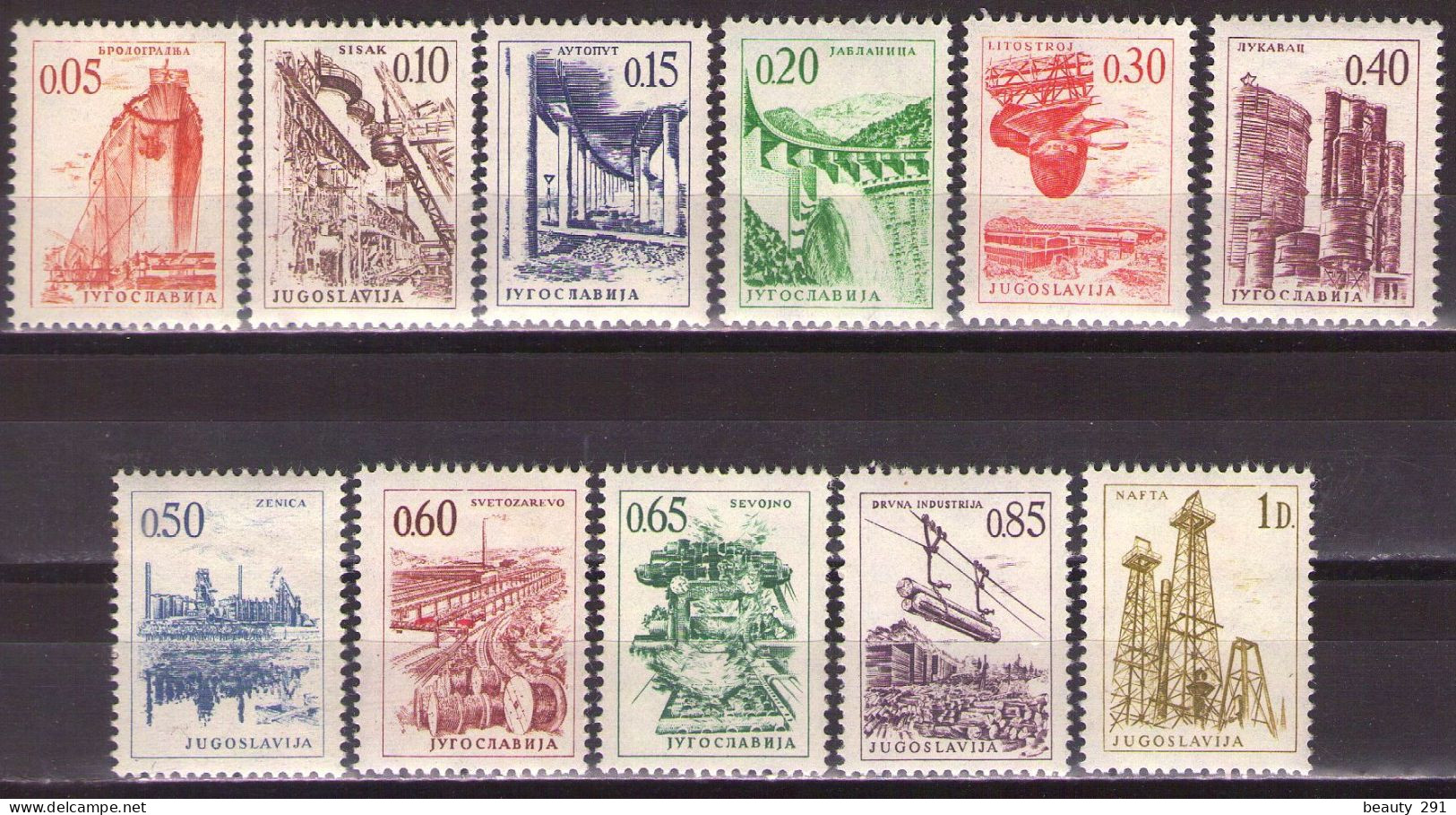 Yugoslavia 1966 - Definitive - Mi   1155 -1156,1164 -1172 - MNH**VF - Ungebraucht