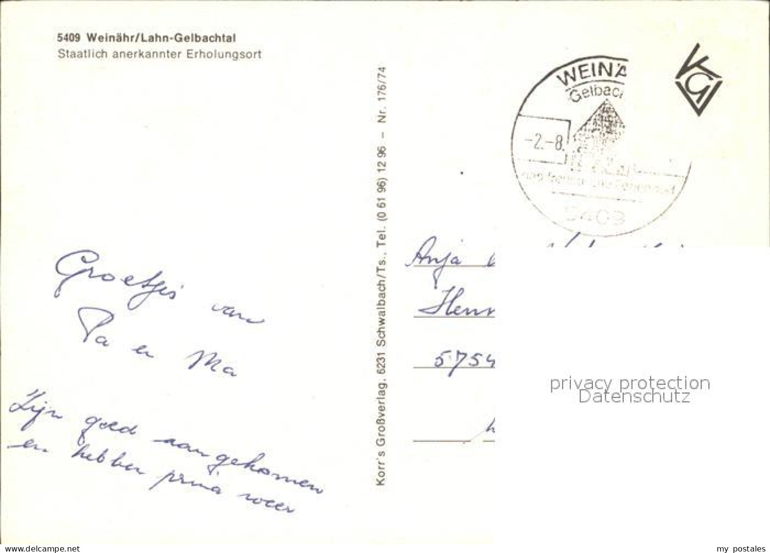 72921287 Weinaehr Lahn Gelbachtal Weinaehr - Other & Unclassified