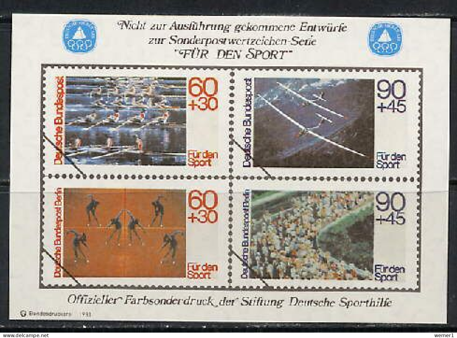 Germany 1980 Olympic Games, Rowing, Etc. Vignette MNH - Zomer 1980: Moskou