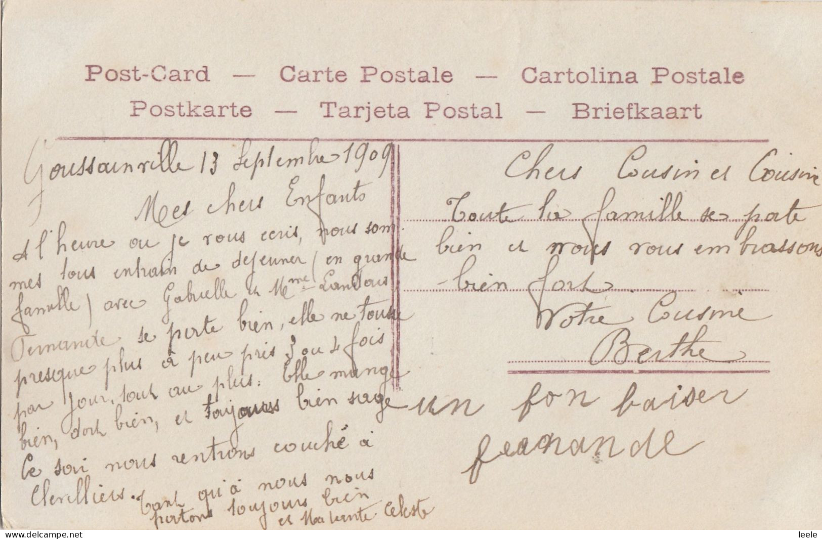 G60.  Vintage French Greetings Postcard.  A Kiss. Boy Blowing A Kiss. - Groepen Kinderen En Familie