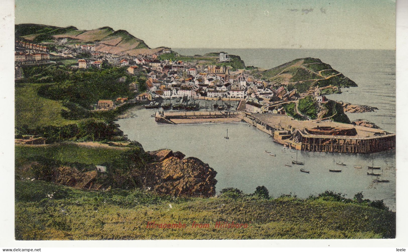 G13.  Vintage Postcard.  Ilfracombe From Hillsborough. Devon - Ilfracombe