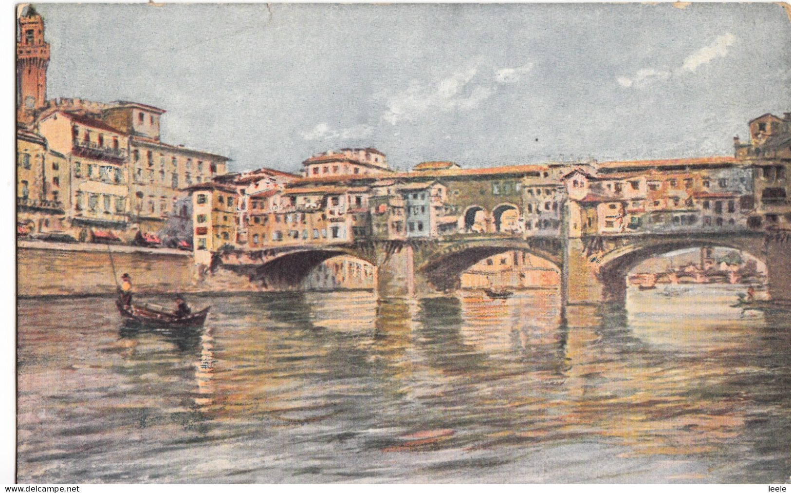 G39. Vintage Postcard. Ponte Vecchio. Florence/Firenze, Italy - Firenze