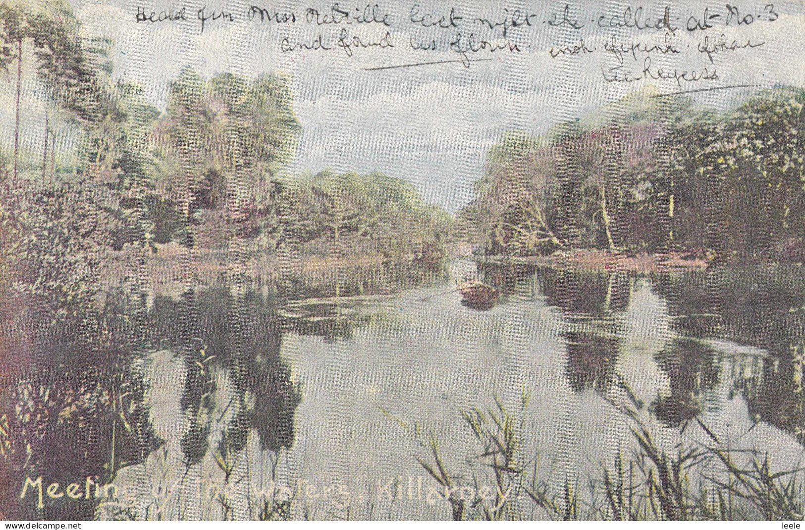 G48.  Vintage Postcard.  Meeting Of The Waters.  Killarney.  Ireland - Kerry