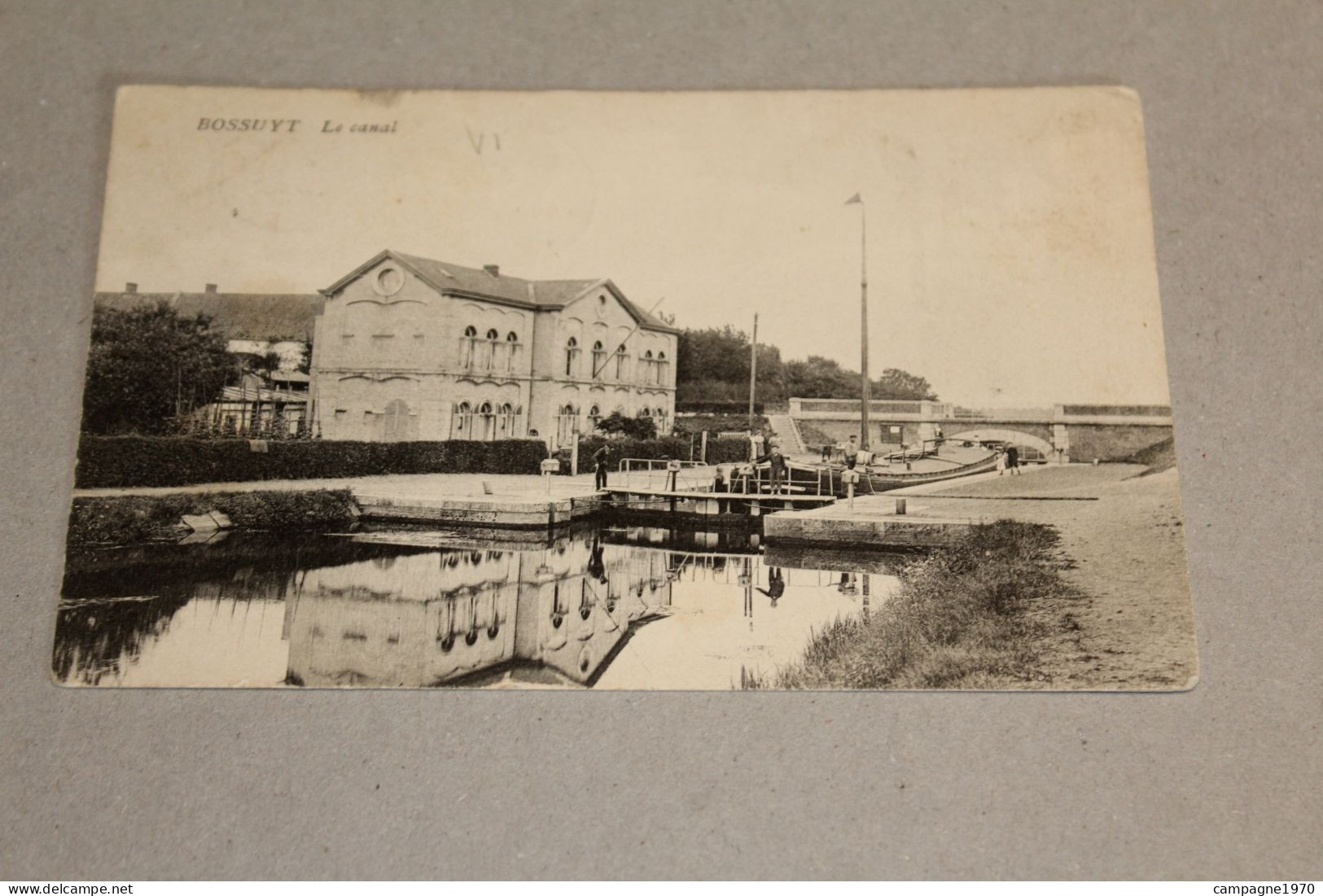 CPA - BOSSUIT BOSSUYT ( AVELGEM HELKIJN ZWEVEGEM ) - LE CANAL ( 1908 ) - Avelgem