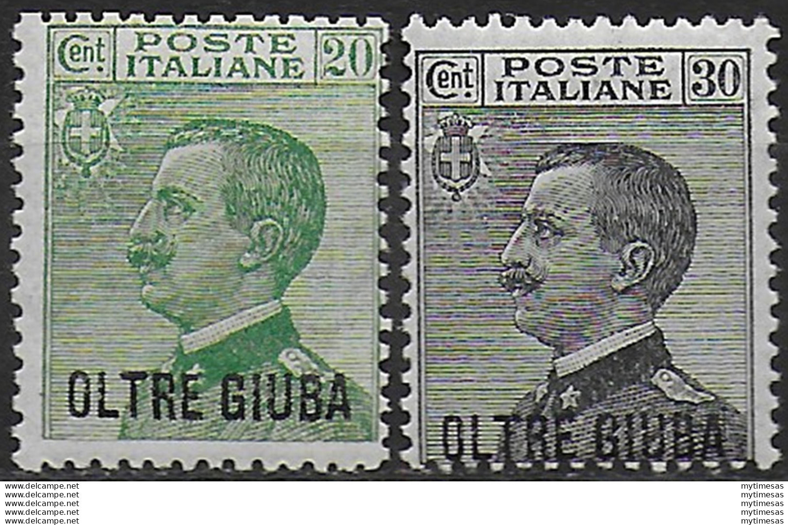 1925 Oltre Giuba 2v. MNH Sassone N. 16/17 - Sonstige & Ohne Zuordnung