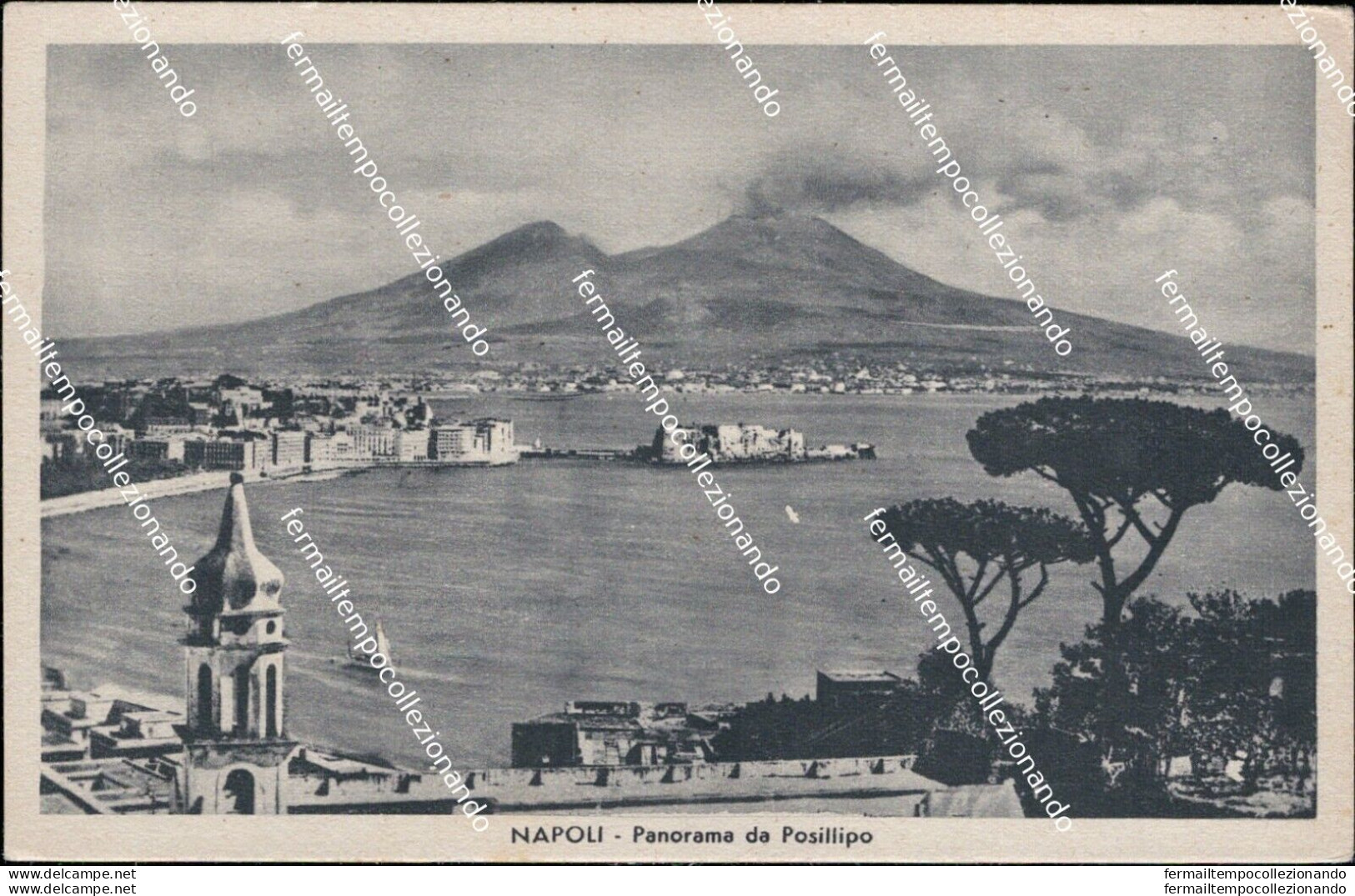 At158 Cartolina Napoli Citta' Panorama Da Posillipo - Napoli