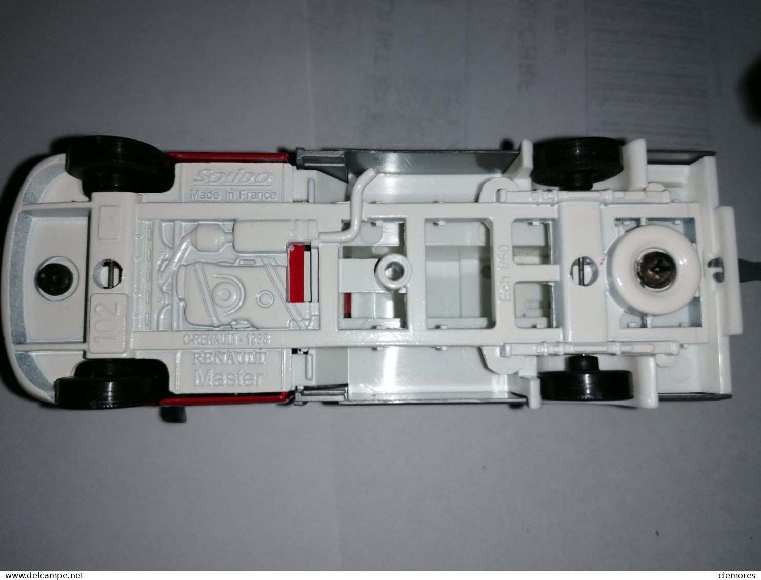 VEHICULE POMPIER PEUGEOT MASTER 1/60 SOLIDO - Otros & Sin Clasificación