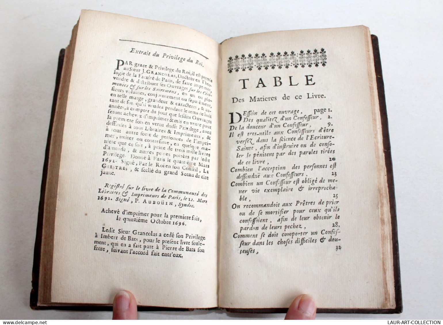 EO 1697 SCIENCE DES CONFESSEURS OU MANIERE ADMINISTRER LE SACREMENT DE PENITENCE / ANCIEN LIVRE XVIIe SIECLE (2603.173) - Before 18th Century