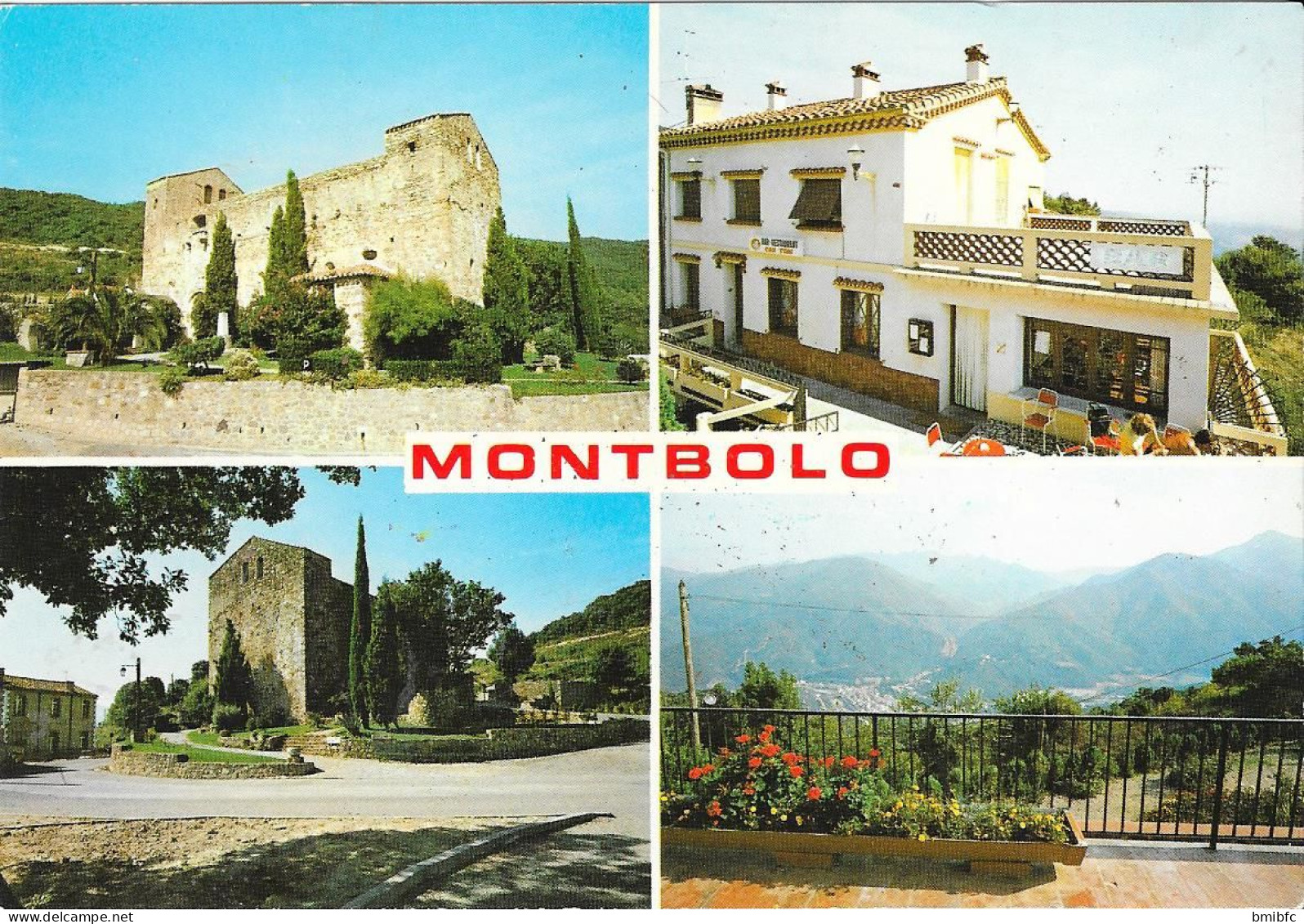 MONTBOLO - L'Église Romane , Le Bar-Restaurant " L'Hostal " Balcon Du Vallespir , Vallée D'Amélie Les Bains - Autres & Non Classés