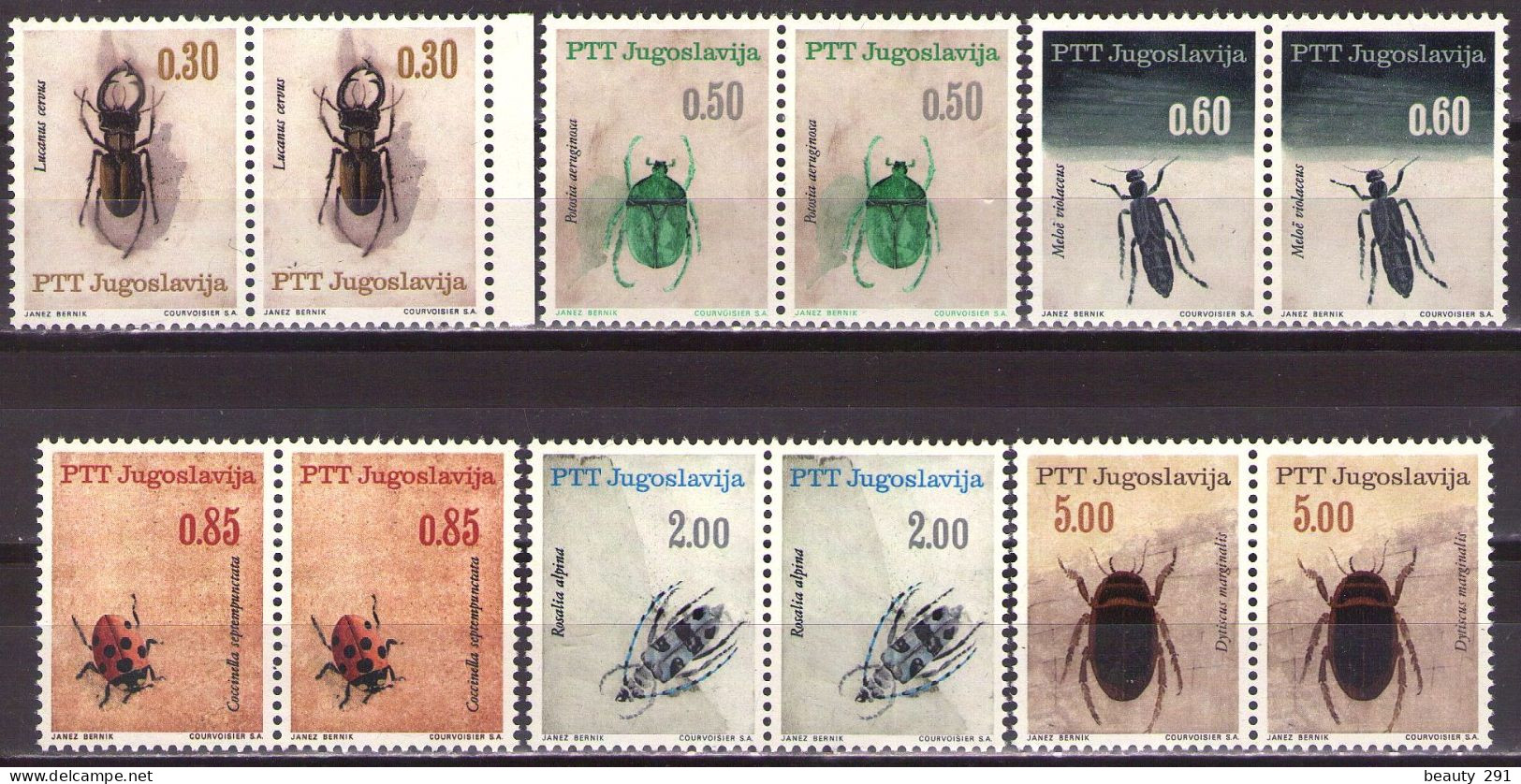 Yugoslavia 1966 - Fauna, Insects - Mi 1158-1163 - MNH**VF - Ungebraucht