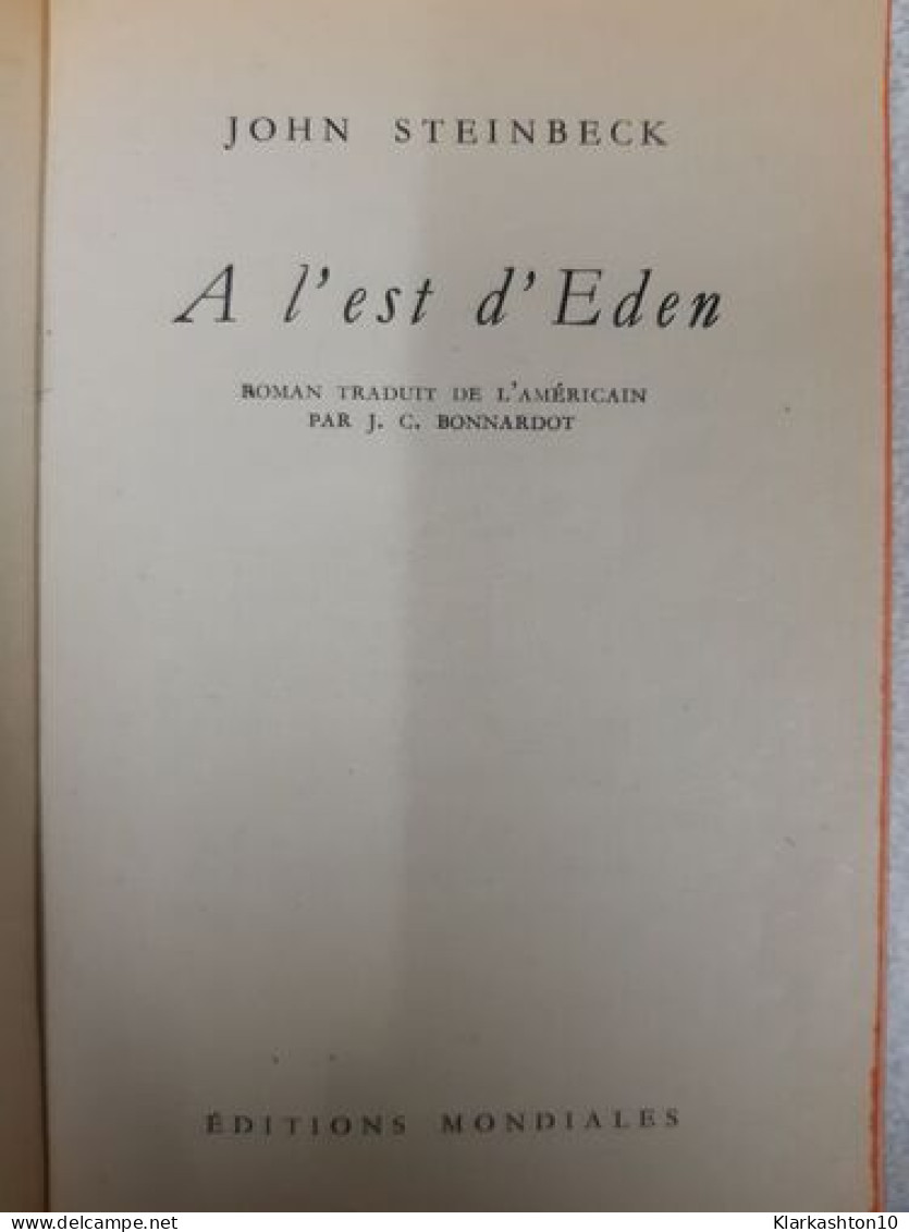 A L Est D Eden - Other & Unclassified