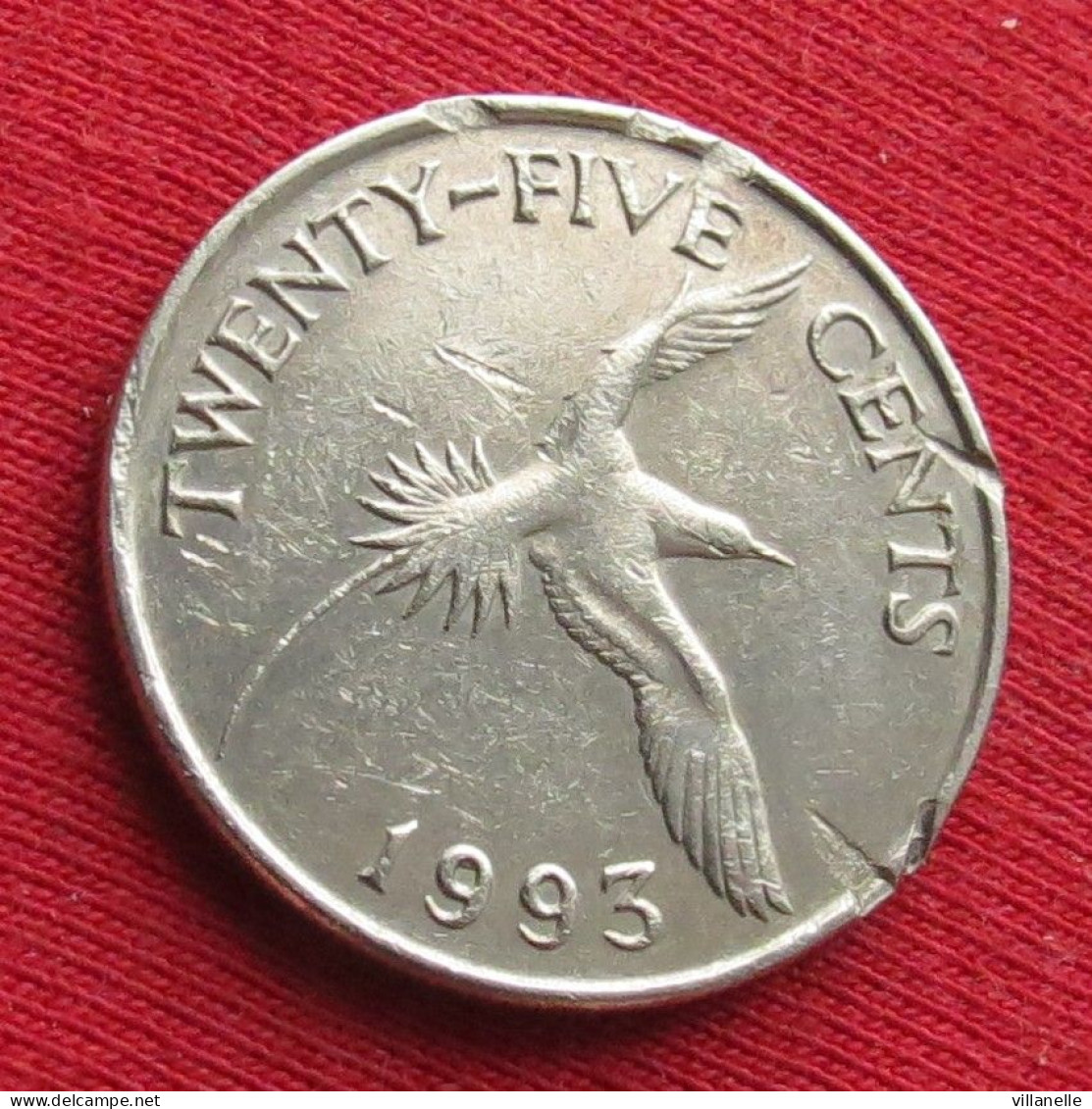 Bermuda 25 Cents 1993 KM# 47 Lt 826 Bermudes Bermudas - Bermudas