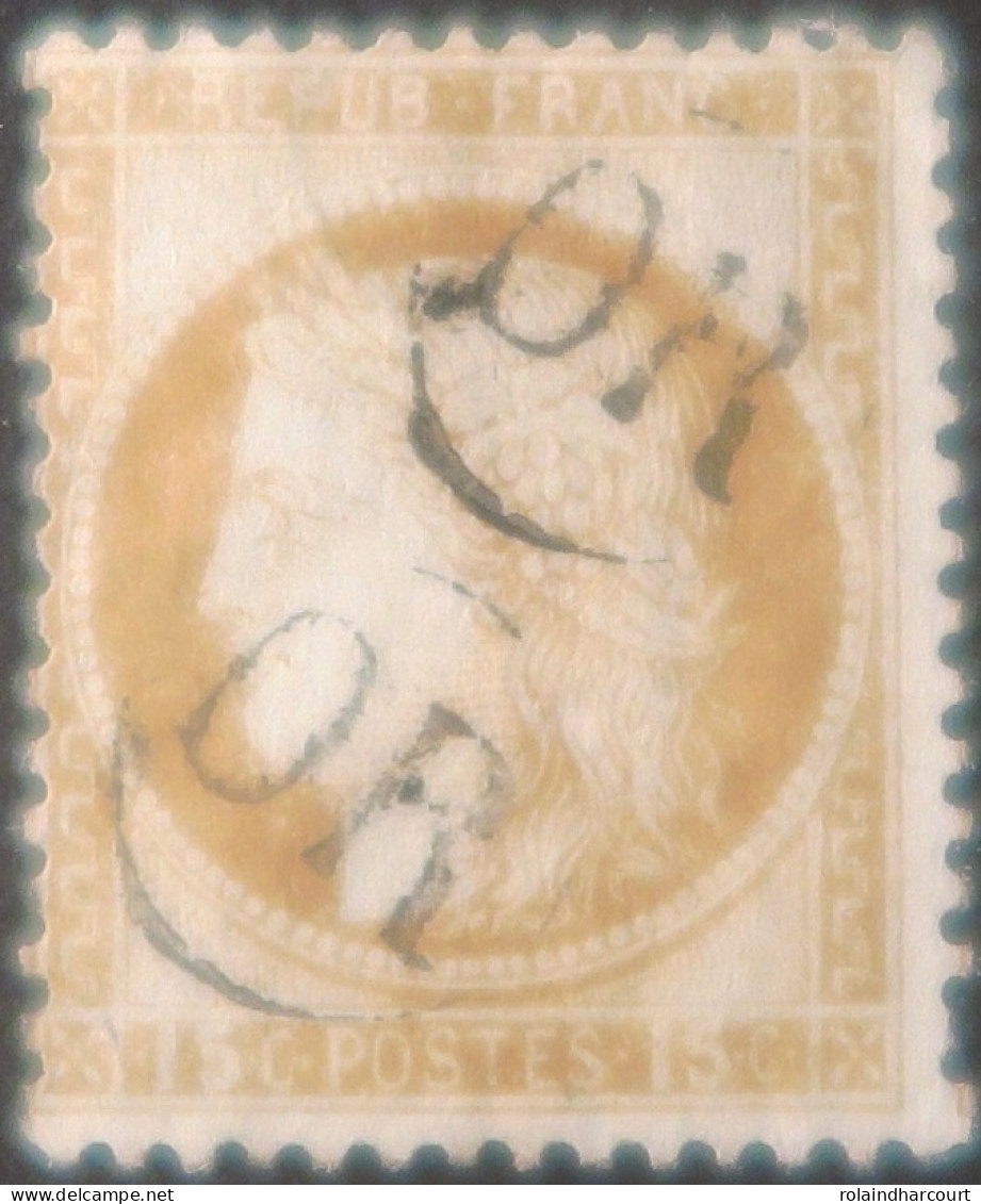 X1189 - FRANCE - CERES N°55 - Cachet " OR " Dans Un Cercle (ORIGINE RURALE) - 1871-1875 Cérès