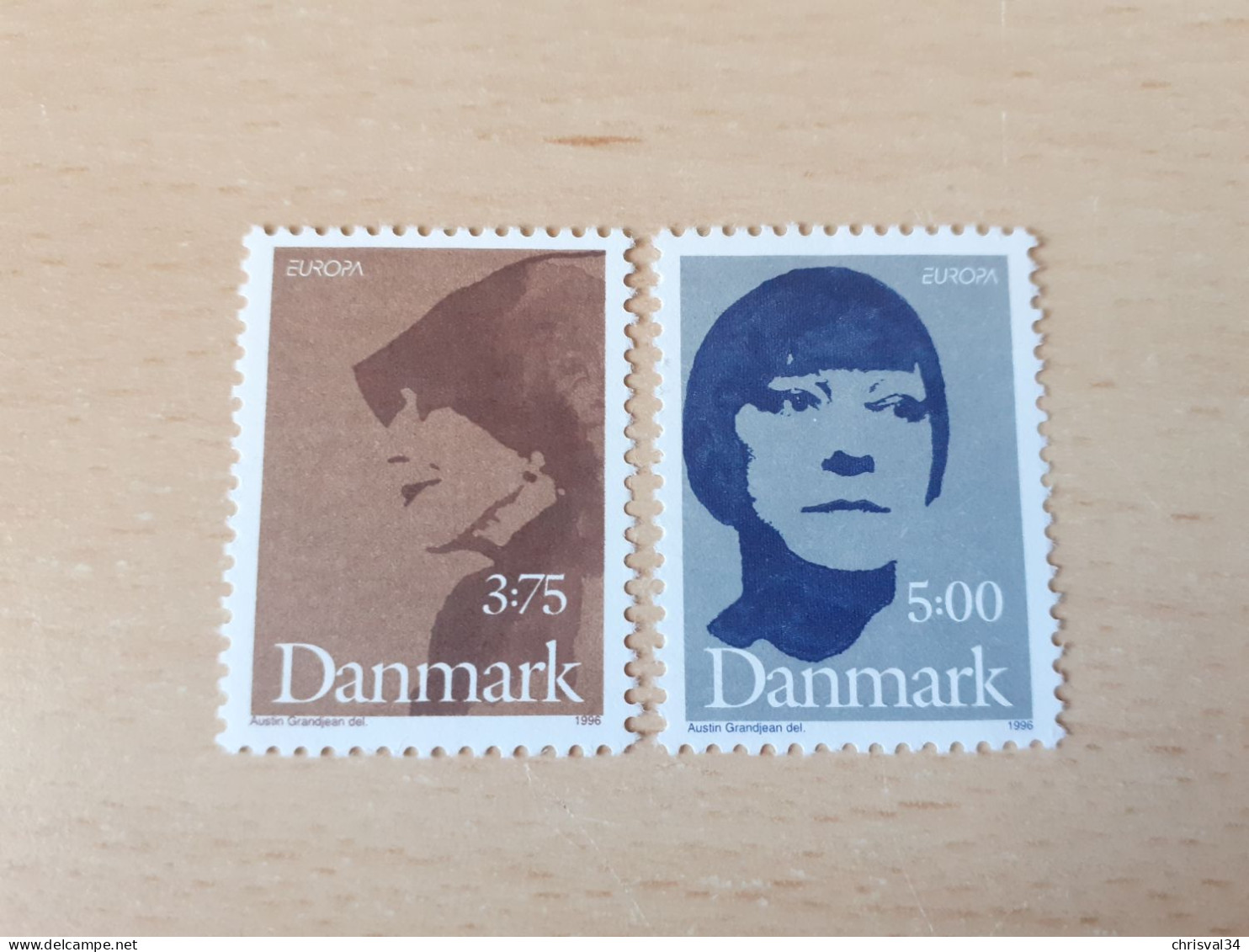 TIMBRES   DANEMARK    EUROPA  1996     N  1128  /  1129    COTE  4,00  EUROS   NEUFS  LUXE** - 1996