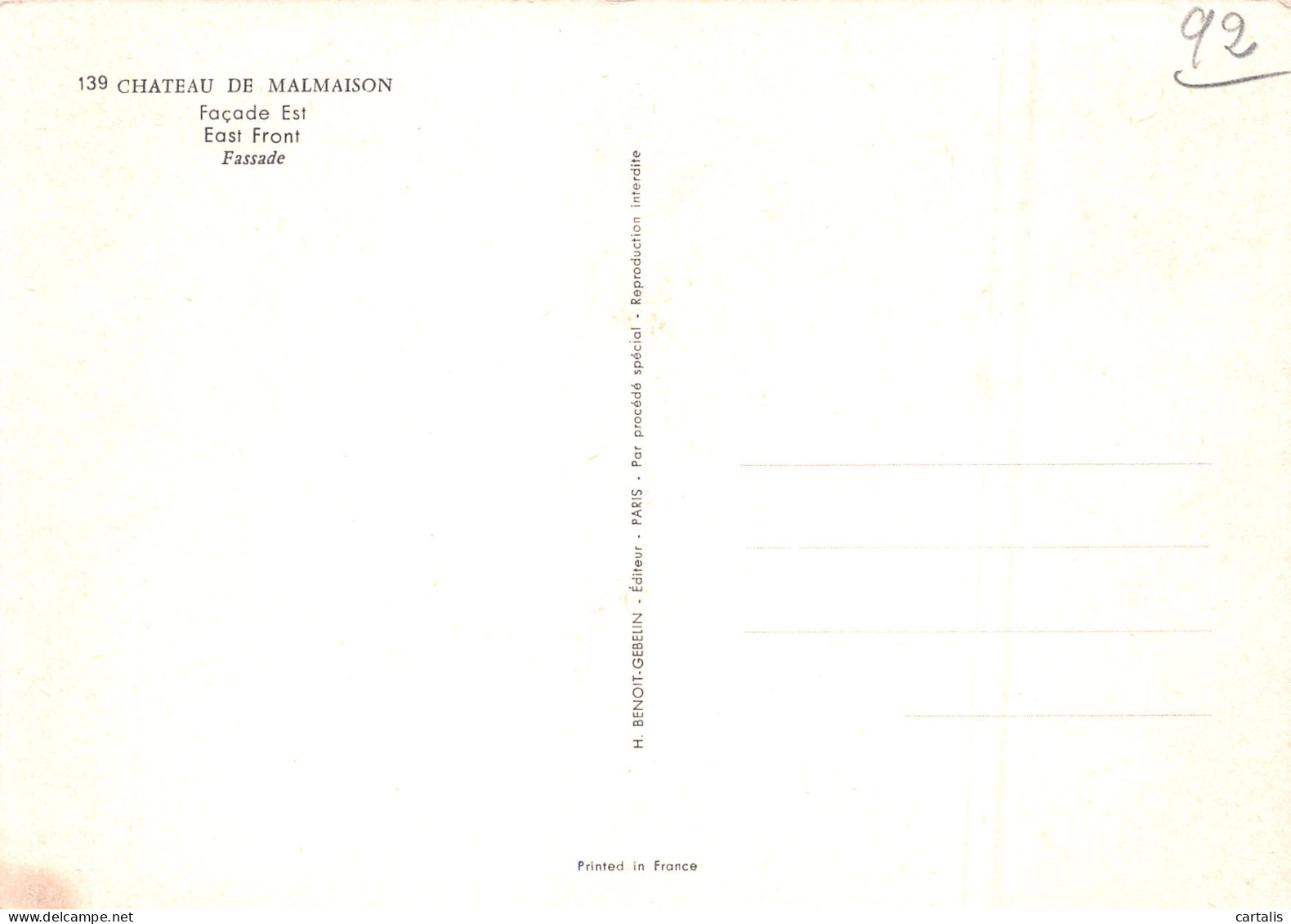 92-MALMAISON-N°3823-C/0037 - Otros & Sin Clasificación