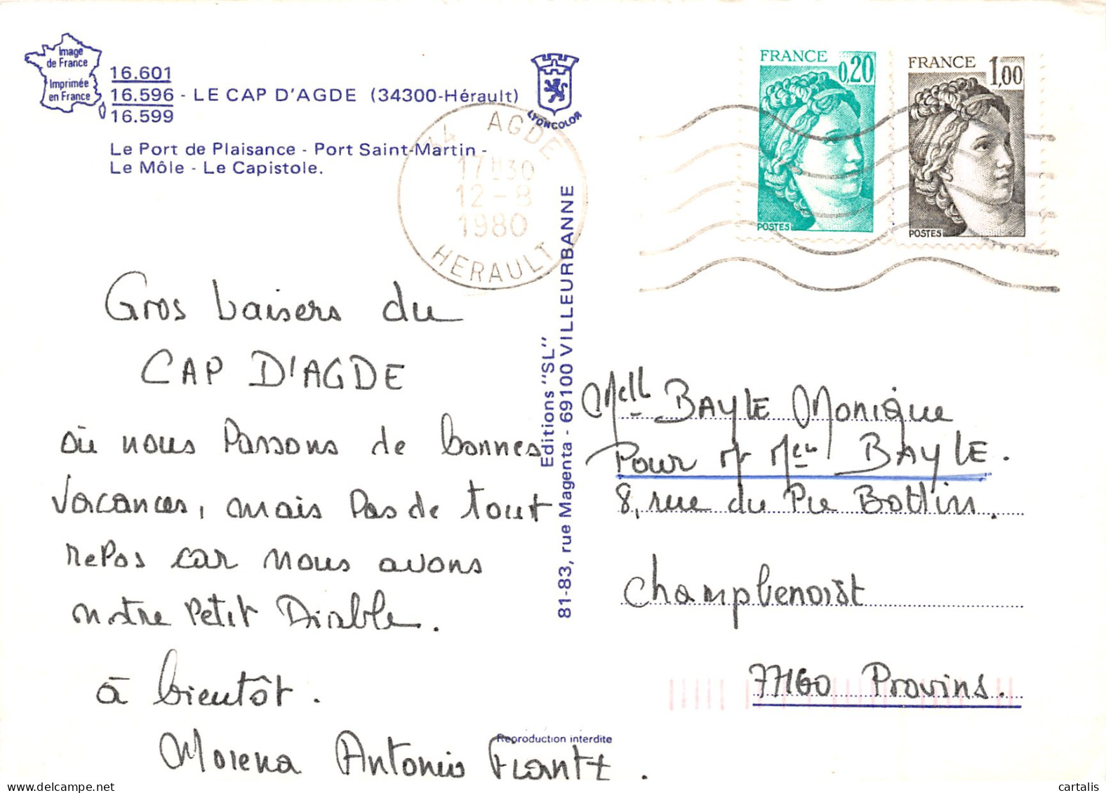 34-LE CAP D AGDE-N°3823-B/0269 - Other & Unclassified